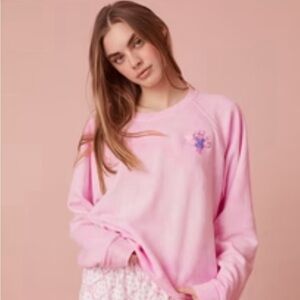 Roller Rabbit x LoveShackFancy Monkeys Just Want to Have Fun Crewneck NWT